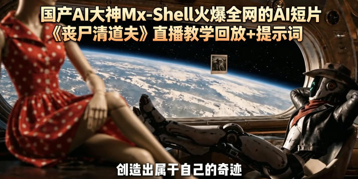 国产AI大神Mx-Shell火爆全网的AI短片《丧尸清道夫》直播教学回放+提示词-柚子网创