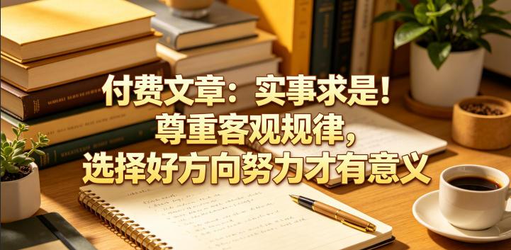 付费文章：实事求是！尊重客观规律，选择好方向努力才有意义-柚子网创