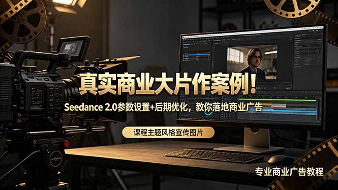 真实商业大片作案例！Seedance 2.0参数设置+后期优化，教你落地商业广告-柚子网创