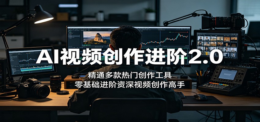 AI视频创作进阶2.0：精通多款热门创作工具，零基础进阶资深视频创作高手-柚子网创