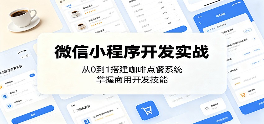 微信小程序开发实战：从0到1搭建咖啡点餐系统，掌握商用开发技能-柚子网创