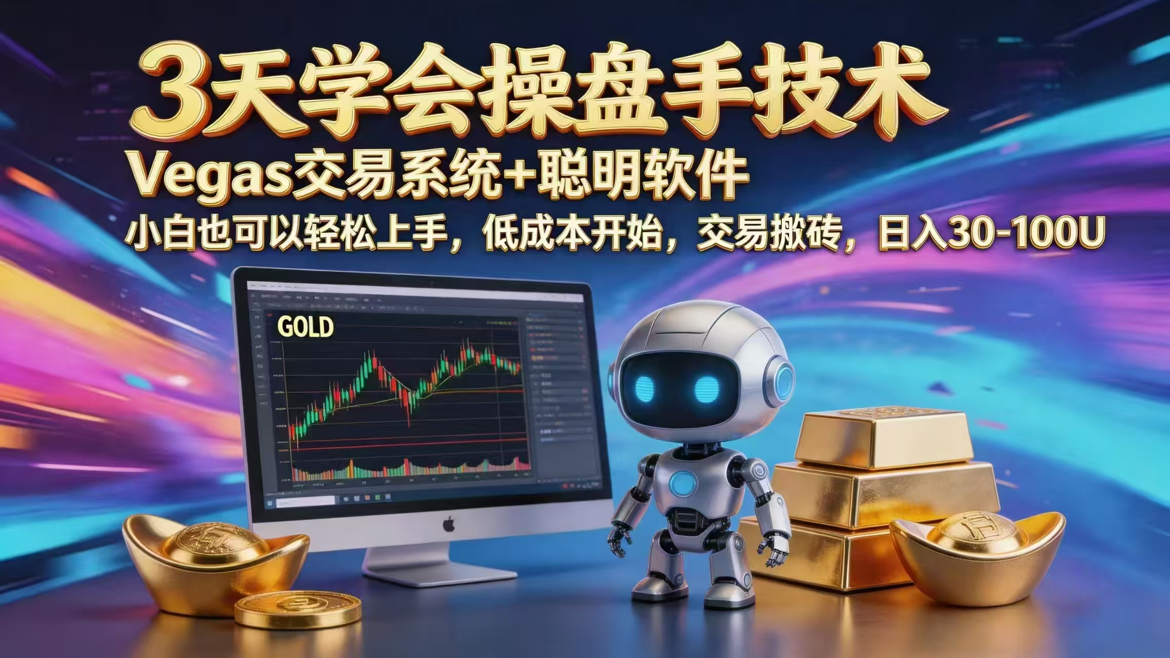 三天学会操盘手技术，vegas技术+聪明软件，小白也可以轻松上手，日入1000+-柚子网创