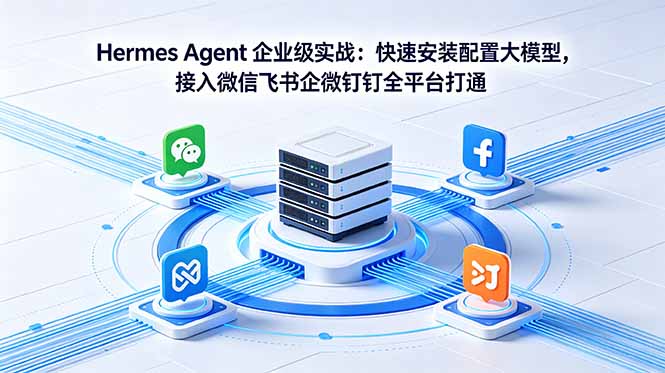 Hermes Agent 企业级实战：快速安装配置大模型，接入微信飞书企微钉钉全平台打通-柚子网创
