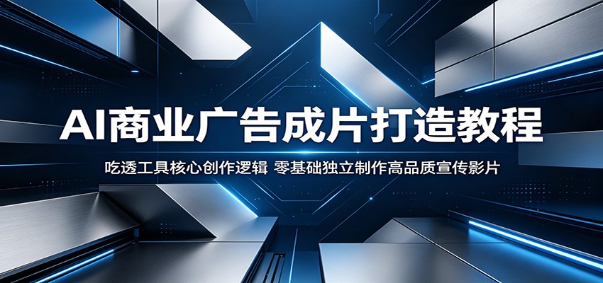 AI商业广告成片打造教程：吃透工具核心创作逻辑，零基础独立制作高品质宣传影片-柚子网创