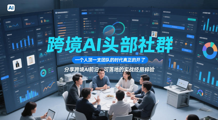 跨境AI头部社群，一个人顶一支团队的时代真正的开始了，分享跨境AI前沿，可落地的实战经验(更新5月23日)-柚子网创
