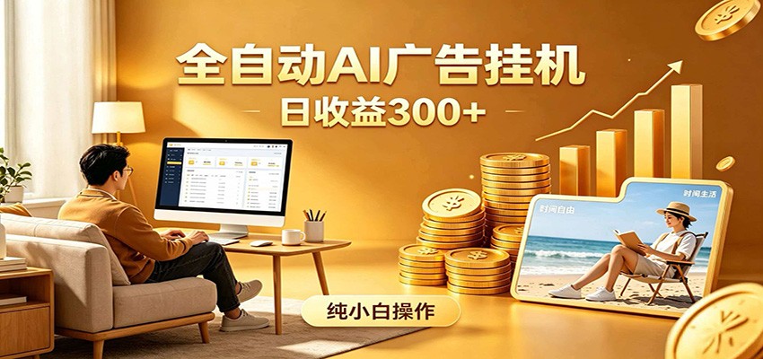 AI风口项目，全程解放双手，后台自动运行赚取收益，每天稳定收益300+-柚子网创