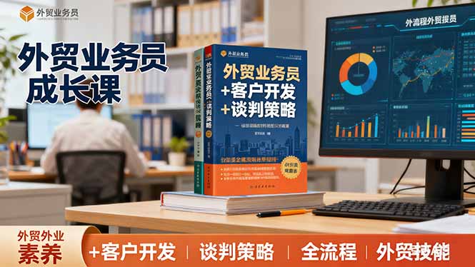 外贸业务员成长课：职业素养+客户开发+谈判策略、掌握全流程外贸技能-柚子网创