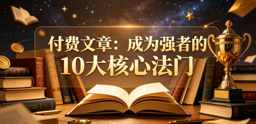 付费文章：成为强者的10大核心法门-柚子网创