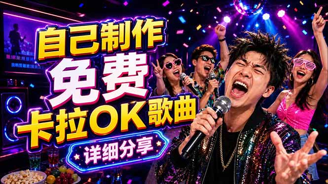 免费卡拉OK歌曲制作全攻略：音轨分离字幕制作，零基础快速做出专业K歌视频-柚子网创