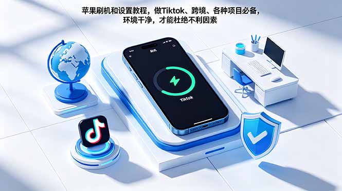苹果刷机和设置教程，做Tiktok、跨境、各种项目必备，环境干净，才能杜绝不利因素-柚子网创