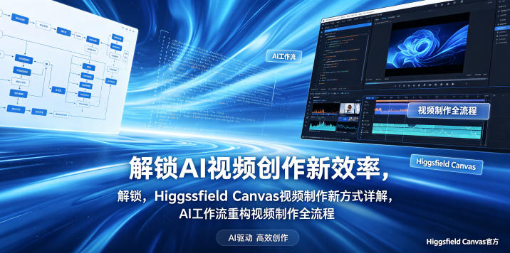 解锁AI视频创作新效率，Higgsfield Canvas视频制作新方式详解，AI工作流重构视频制作全流程-柚子网创