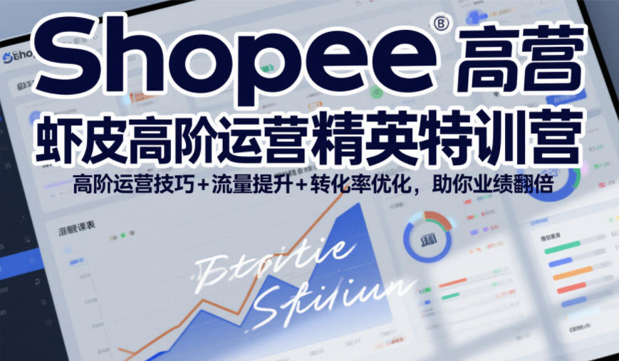 Shopee虾皮高阶运营精英特训营，高阶运营技巧+流量提升+转化率优化，助你业绩翻倍(更新26年5月)-柚子网创