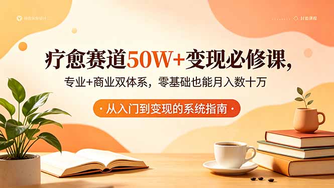 疗愈赛道50W+变现必修课，专业+商业双体系，零基础也能月入数十万-柚子网创