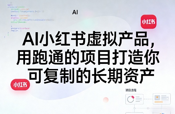 AI小红书虚拟产品，用跑通的项目打造你可复制的长期资产(更新)-柚子网创
